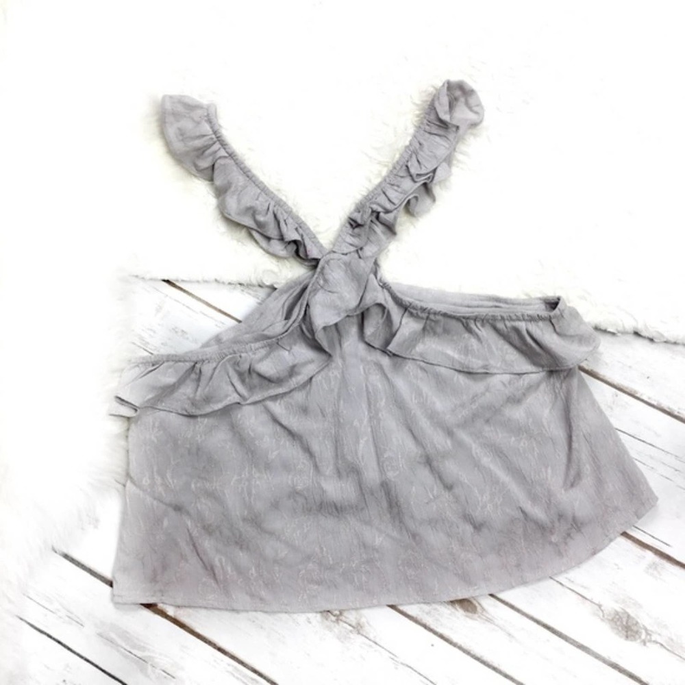 Honey Punch Ruffle Halter Crop Top